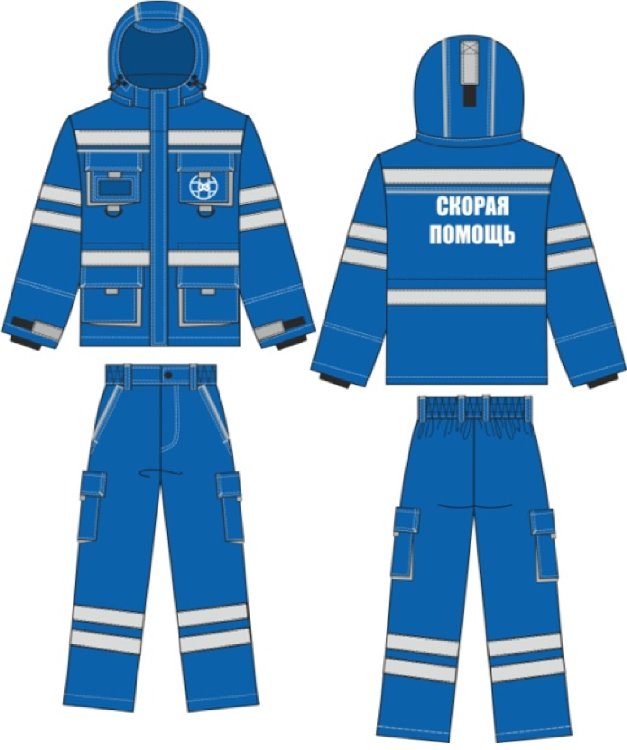 Костюм зимний женский Скорая помощь Вектор (тк.Темп,210), васильковый Костюм зимний женский Скорая помощь Вектор (тк.Темп,210), васильковый