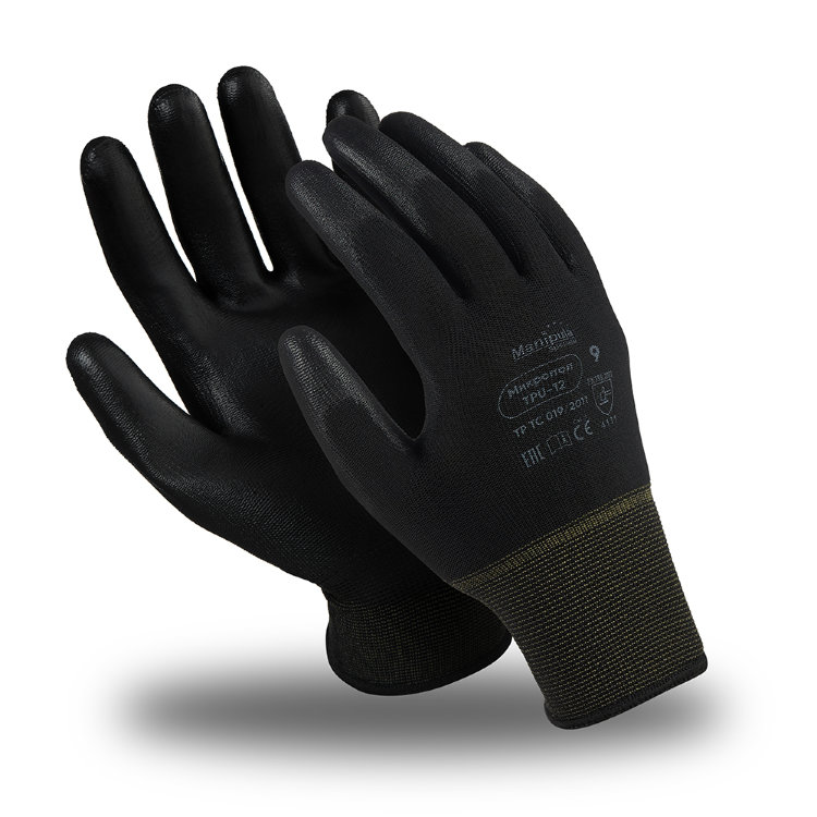 Перчатки Manipula Specialist® Микропол (нейлон+полиуретан), TPU-12/MG-161 Перчатки Manipula Specialist® Микропол (нейлон+полиуретан), TPU-12/MG-161