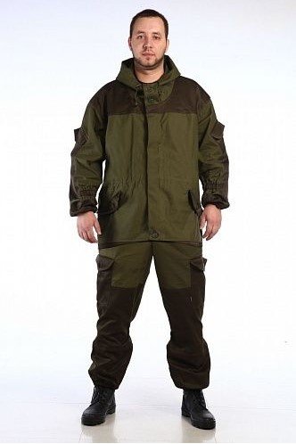 Костюм Горка Люкс new (тк.Палатка, 260) брюки Cosmo-Tex, хаки/оливковый