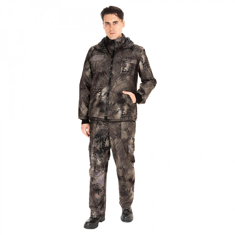 Костюм демисезонный Тайга-3 (тк.Alova) HUNTSMAN, КМФ спектр Костюм демисезонный Тайга-3 (тк.Alova) HUNTSMAN, КМФ спектр