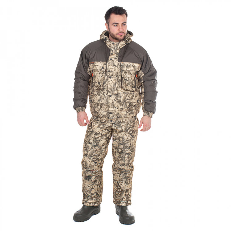 Костюм демисезонный Таймень (тк.Taslan 320) п/к HUNTSMAN, КМФ графика листва Костюм демисезонный Таймень (тк.Taslan 320) п/к HUNTSMAN, КМФ графика листва